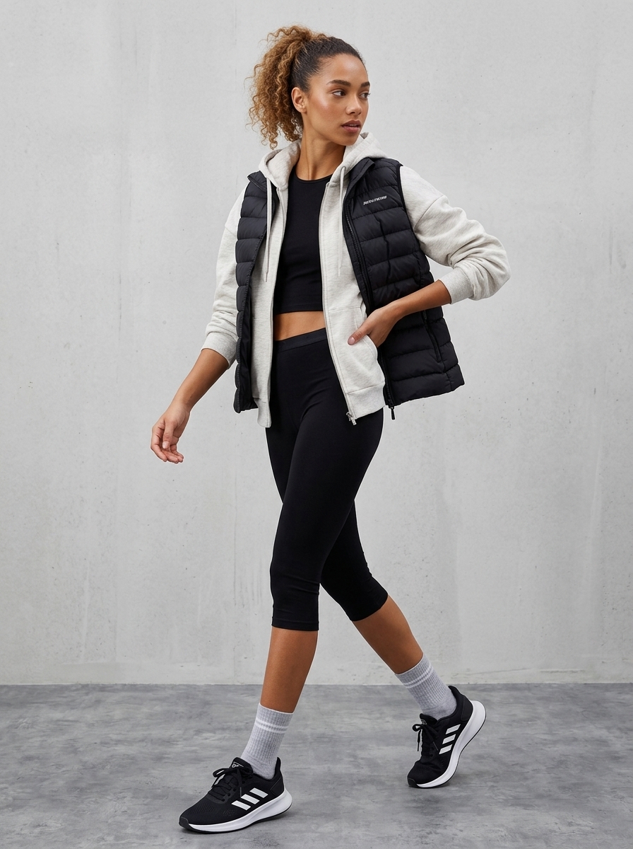 Kadin Athleisure Kombini için yapay zeka kombin