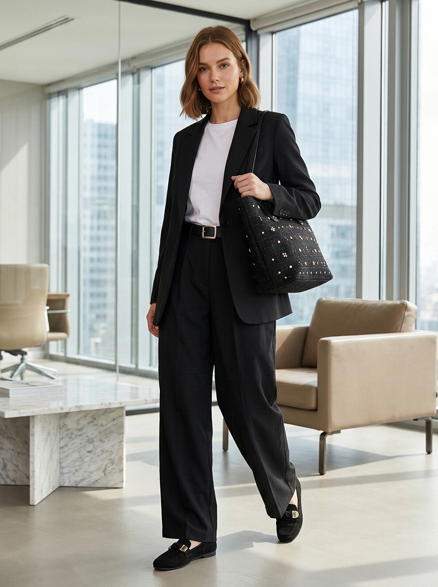 Kadin Office Business Casual Kombini için yapay zeka kombin
