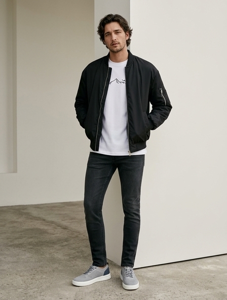 Şık Sokak Kombini için yapay zeka kombin