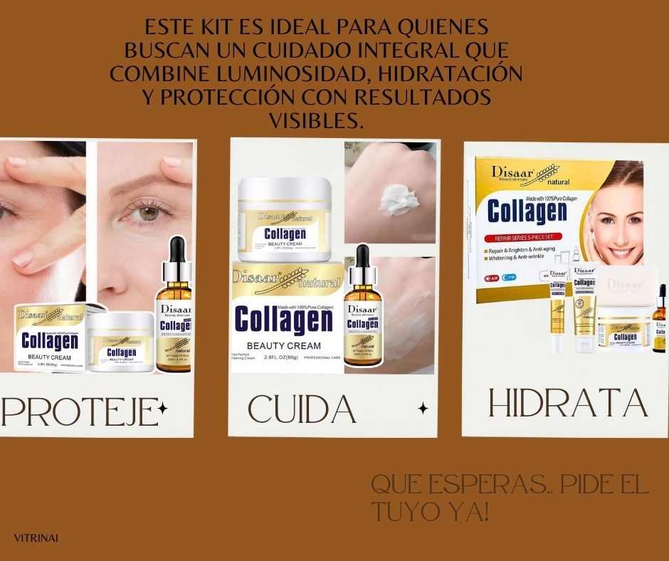 Kit Cuidado Facial Colageno Disaar